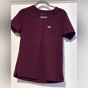 Figs Maroon Technical Collection Top